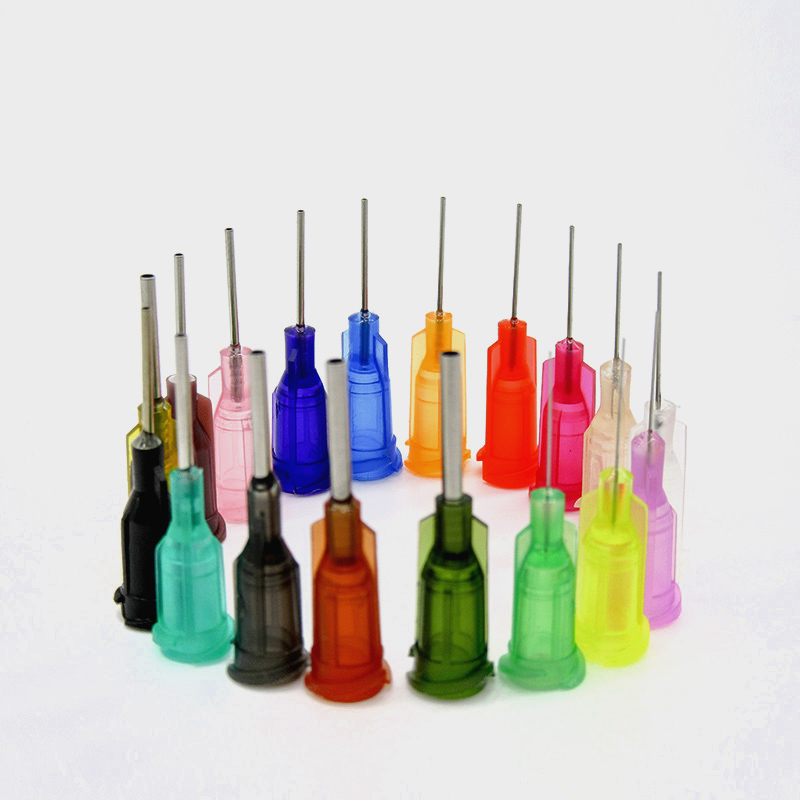 1/2 дюйма Резьбовая игла из пластика и нержавеющей стали для дозирования тупых наконечников промышленная одноразовая игла для клея