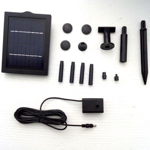 <span class=keywords><strong>Pompe</strong></span> à eau <span class=keywords><strong>solaire</strong></span> submersible <span class=keywords><strong>pour</strong></span> fontaine de jardin extérieure avec batterie et lumière LED en fibre de verre 5W - Product Image 1