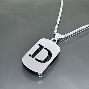 Nuova vendita creativa 26 alfabeto inglese <span class=keywords><strong>collana</strong></span> con pendente cavo stile Punk in acciaio inossidabile <span class=keywords><strong>collana</strong></span> di fascino per il partito - Product Image 5