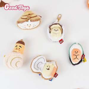 Fábrica al por mayor lindo llavero de peluche suave juguete mar Animal muñeca peluche <span class=keywords><strong>cangrejo</strong></span> llaveros para regalos - Product Image 4