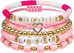 Pulseras <span class=keywords><strong>de</strong></span> la Amistad con Temática TS 2024, Colección <span class=keywords><strong>de</strong></span> Pulseras <span class=keywords><strong>de</strong></span> Arcilla Inspiradas en el Álbum <span class=keywords><strong>de</strong></span> <span class=keywords><strong>Taylor</strong></span> Swift - Product Image 2