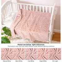 Couverture pour bébé pour les tout-petits, couverture en polaire 3D moelleuse, douce, chaude et confortable pour les nourrissons ou les nouveau-nés.