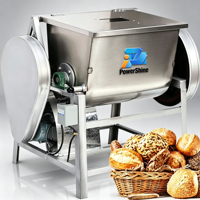 Mélangeur à farine commercial 15kg-150kg, machine à pétrir la pâte automatique, contrôle numérique, vitesse réglable, bol en acier au carbone, 220V