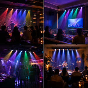 Projecteur LED mobile 180W avec Gobo et faisceau lumineux, IP20 DMX512, effet stroboscopique réglable et arc-en-ciel, éclairage de scène pour discothèque, fête, mariage, événement - Product Image 5