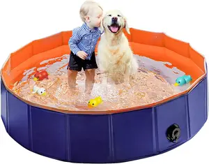 Foldable Pet Swimming Pool Portable Dog Kids Pets Cats Outdoor BathingTub Water Pond & Kiddie