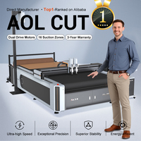 Cortadora de Tela Digital CNC de Cama Plana con Rodillo AOL1625