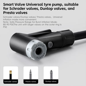 <span class=keywords><strong>Pompe</strong></span> à vélo sans chambre à air WEST BIKING à gonflage rapide haute pression avec manomètre 160 psi en alliage haute résistance, <span class=keywords><strong>pompe</strong></span> à air pour pneus de vélo et ballons - Product Image 2