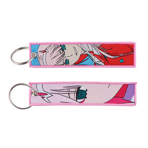100 styles en gros de porte-clés en tissu imprimé d'anime japonais, <span class=keywords><strong>Inuyasha</strong></span>, Miku, Darling in the Franxx - Product Image 4
