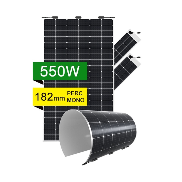 550W Photovoltaic Monocrystalline Flexible Solar Module Panel for Roof
