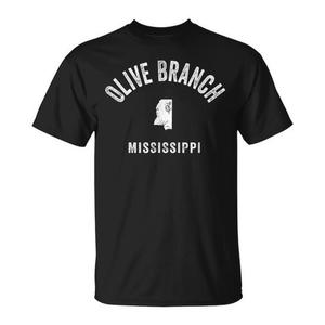 T-shirt Olive Branch Mississippi au design athlétique vintage - Product Image 1
