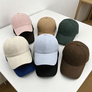 Gorra de Béisbol de Sarga 100% Algodón de Alta Calidad, Estilo Vintage, con Logotipo Bordado en 3D Personalizado, Gorra Deportiva de Copa Suave - Product Image 1