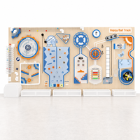 Equipo de Juego Interactivo con Pelotas para Niños, Proyector de Juegos para Interiores, Juegos de Pelotas de Pared, Material PP, Tamaño y Capacidad Personalizables, Madera