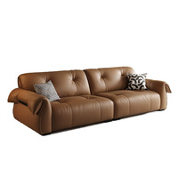 Modernes Luxus Chesterfield Couch Set für Wohnzimmer Minimalist isches Stil Echtes Leders ofa für Home Villa Hotel Office