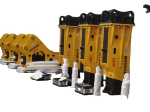 Martillo hidráulico SOOSAN-Modelo SB81 Tipo de caja Silencio perfecto para excavadora de 18-26 toneladas Martillo hidráulico para trabajos de demolición - Product Image 2