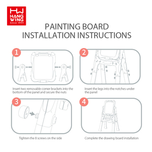 Tablero magnético vertical dos en uno para niños, tablero de aprendizaje de dibujo para práctica intelectual, juguetes con silla - Product Image 5