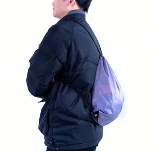 Custom logo <b>Plain</b> Polyester Drawstring <b>Bag</b> for Promotional <b>Gift</b> - Product Image 2