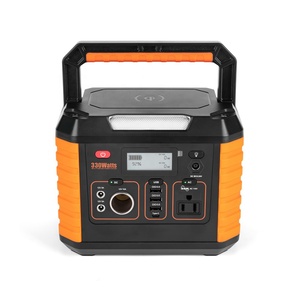 แบตเตอรี่ลิเธียมไอออนแบบชาร์จไฟได้ 12V/24V สำหรับใช้งานกลางแจ้ง 220V 110V  แบตเตอรี่สำรองพลังงานแบบพกพา 300W พร้อมคลื่นไซน์บริสุทธิ์ - Product Image 1