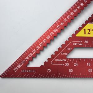 Endüstriyel DIY sınıf alüminyum alaşım sağ açı şablon iletki ağaç İşleme üçgen cetvel hız el aletleri OEM/ODM - Product Image 6