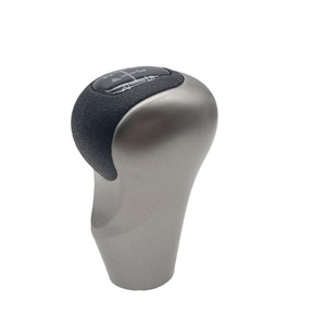 Honda Civic Gear <b>Shift</b> <b>Knob</b> 54102-SNA-A01 Silver Leather Manual 5-Speed FA1 2006-2011 Ergonomic Design - Product Image 1