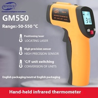Portable GM550 Digital Infrared Thermometer Industrial Laser Technology ABS Material ODM Temperature Instrument for Kitchen Use