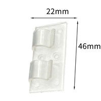 Organisateur de fil transparent avec rubans acryliques Clips de câble auto-adhésifs Clips de lumière extérieure pour la maison et le bureau avec deux clips