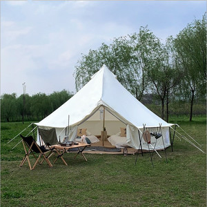 Villa de lona de algodón de 320gsm plegable para playa, tiendas de lujo para exteriores, hotel, lona, complejo turístico, <span class=keywords><strong>camping</strong></span> - Product Image 6