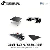 Toit de scène en treillis DJ, éclairage de Table en aluminium, scènes de Concert préfabriquées, scène de mariage, scène musicale