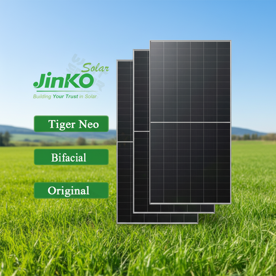 Jinko Tiger Neo 590W Bifacial Solar Panel Double Glass N Type For Solar Jinko Tiger Neo 590W Bifacial Solar Panel Double Glass N Type For Solar