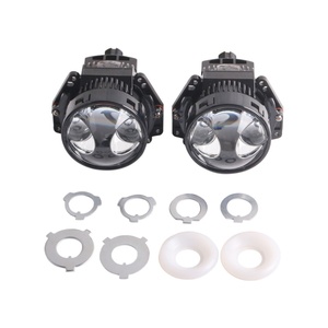 Factory New Dual Eyes Y1 High Quality 74W <b>H4</b> H7 BI LED Projector Lens Headlights Light - Product Image 2