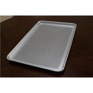 Lebensmittelqualität Aluminium-Metall perforiertes Backgeschirr Brot Kuchen Plätzchen Backplatte Pfanne <span class=keywords><strong>Filter</strong></span>-Tablett Trocknungspfanne
