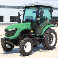 Envío gratis Mini tractores agrícolas baratos con máquina de cargador frontal Tractor de marcha atrás con arado de disco Tractor 4x4