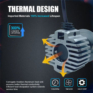 Super brillante <span class=keywords><strong>Mini</strong></span> Canbus H4 LED coche faro bombillas 6500K lente Auto lámpara H4 haz Alto y Bajo para coches motocicleta - Product Image 3