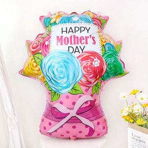 Mother's Day Gift Basket with Trophy & Heart Balloons Perfect for Party Decorations & Celebrations - Product Image 3