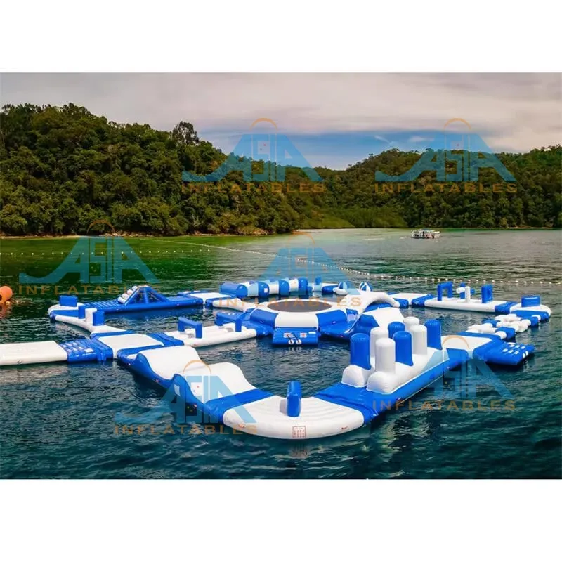 Parque aquático inflável do parque de água