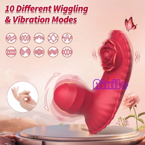 Vibrateur rose portable à télécommande pour stimulation du point G, clitoridienne et anale, jouet sexuel pour femmes et couples avec 10 modes de vibration - Product Image 2