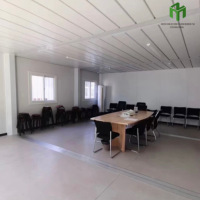Maison de construction préfabriquée de 20 pieds à deux étages Bureau de conteneur Maison de conteneur détachable