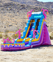 Maison commerciale de rebond de glissière de piscine gonflable et château gonflable gonflable de parcs aquatiques de parc de toboggan aquatique