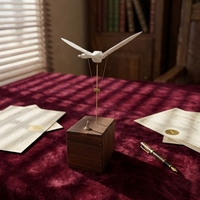Boîte à musique en bois sculptée à la main en forme de cygne blanc, cadeau de mariage romantique pour les amoureux, décoration de table ou de bibliothèque