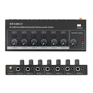 <span class=keywords><strong>M</strong></span>-600 6-Kanal Digitaler Stereo-Audiomixer mit Geräuschunterdrückung für den Heimgebrauch - Product Image 1