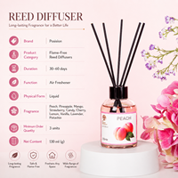 Diffuseur de parfum d'ambiance en verre de luxe avec bâtonnets – Huile essentielle pour la maison, l'hôtel et le bureau