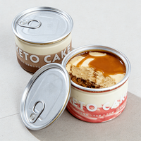 Vente en gros de pots en plastique PET vides de 10 oz, 300 g, 1050 g avec logo personnalisé, pour en-cas, épices, aliments, gâteaux, avec couvercles à languette