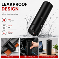 Botella de Agua Inteligente de 500 ml al por Mayor con Pantalla LED de Temperatura, Termo de Acero Inoxidable con Aislamiento al Vacío para Regalos con Logotipo Personalizado