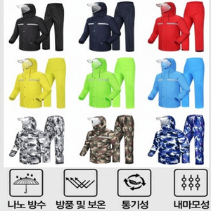 Set superiore e inferiore impermeabile Nano tessuto impermeabile per alpinismo e pesca - Product Image 1