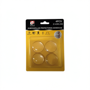 ERP 4 pezzi di protezioni adesive trasparenti in EVA per mobili, cuscinetti rotondi 40x8mm - Product Image 1