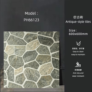 Carreaux <span class=keywords><strong>de</strong></span> sol en porcelaine antidérapants 600x600x12mm, pavés muraux extérieurs modernes pour hôpital, supermarché, cour - Product Image 3