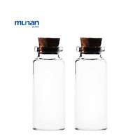 Flacon en verre tubulaire transparent ou ambré de 10 ml, 15 ml, 20 ml, fabriqué en Chine