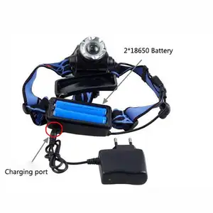 High Power Rechargeable T6 Mining 18650 Lithium Aluminum Zoom Led Headlamp For Camping Hiking Fishing