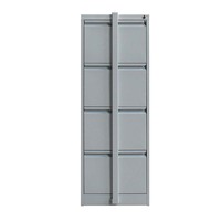 Archivador Metálico Moderno, Caja de Acero para Tarjetas, Archivador de 4 Cajones para Organización de Documentos en el Hogar, Oficina o Negocio