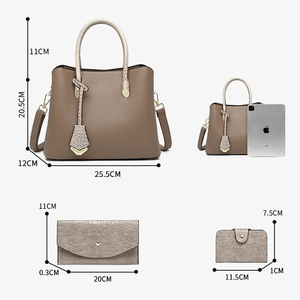 Sacs à main pour femmes, sacs à main 2 en 1 de nouveaux designers, sacs à main en cuir PU durables, forme de chat, pompon, tendance 2026 - Product Image 2