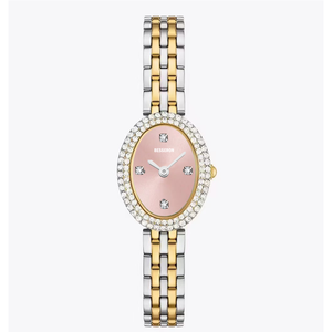 Elegante Reloj de Pulsera de Cuarzo con Incrustaciones de Diamantes Ovalados para Mujer, con Resistencia al Agua de 5 ATM y Correa de Acero Inoxidable 304L - Product Image 3